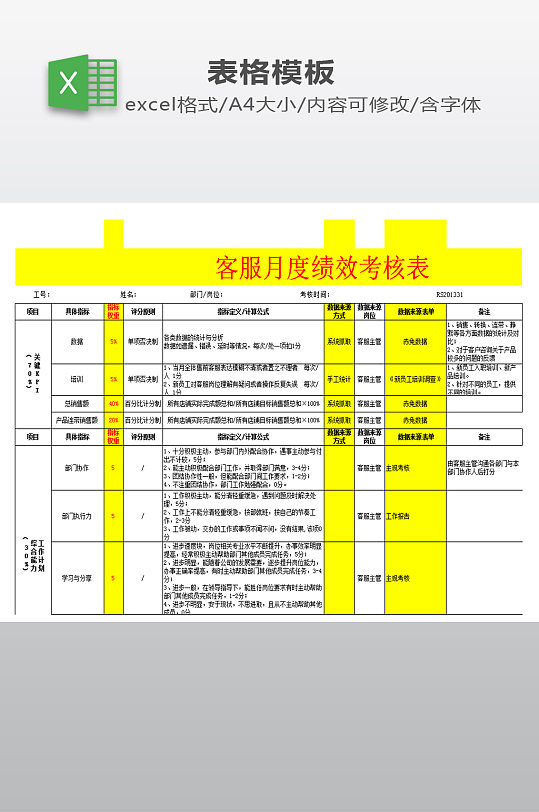 客服人员考核管理制度(客服人员考核管理制度范本)